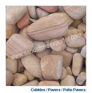Sandstone Pebbles :: Cobbles / Pavers / Patio Pavers.